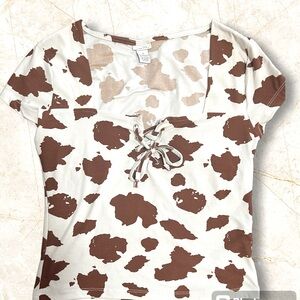 Rue 21 “Cow” print crop top